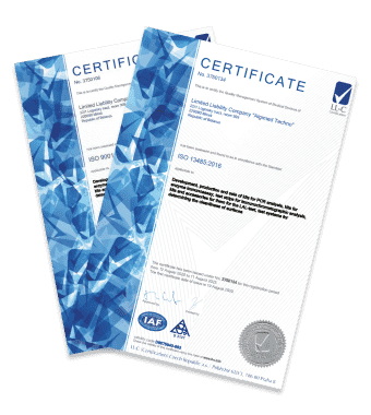 Algimed Techno - ISO certificate